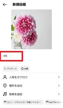 新規投稿画面