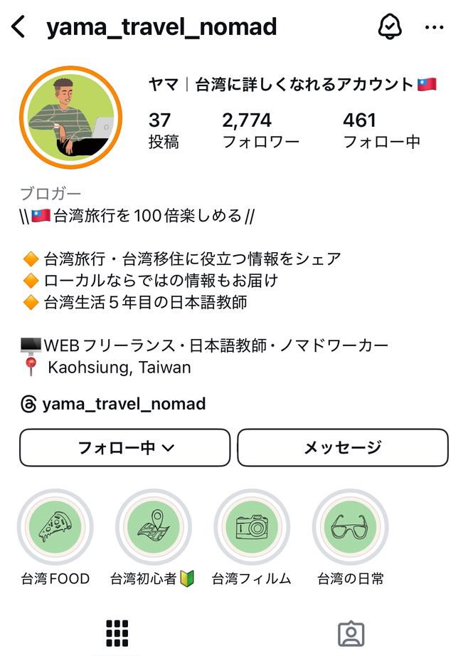 プロフィール例